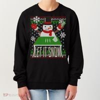 Ugly Christmas Sweater Let It Snow Frosty Snowman On Drugs Women's Sweatshirt thumb 0