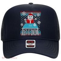Ugly Christmas Sweater Let It Snow Santa Snowman Hat thumb 0