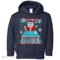 Ugly Christmas Sweater Let It Snow Santa Snowman Toddler Hoodie thumb 0