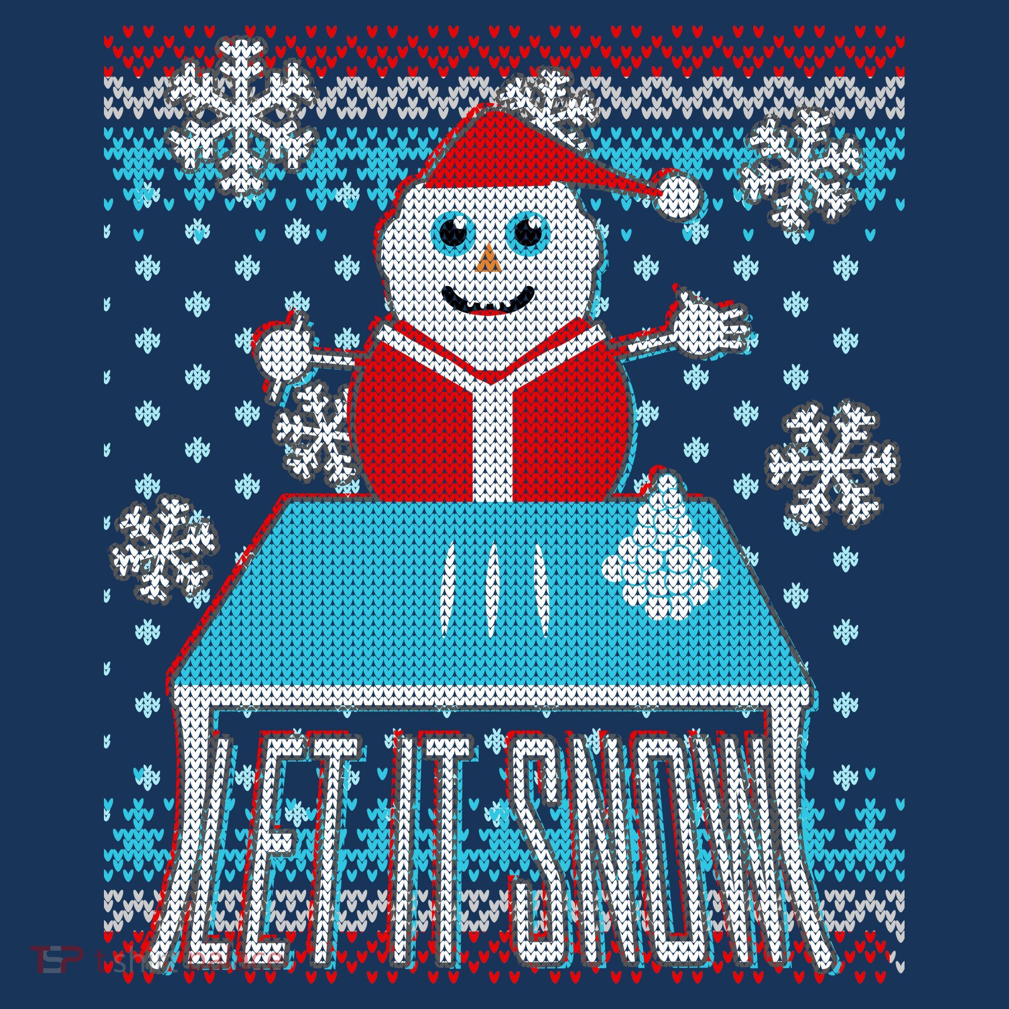 Ugly Christmas Sweater Let It Snow Santa Snowman Toddler Hoodie
