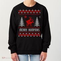 Ugly Christmas Sweater Merry Humpmas Reindeer Women's Sweatshirt thumb 0