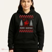 Ugly Christmas Sweater Merry Humpmas Reindeer Hoodie thumb 5