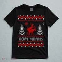 Ugly Christmas Sweater Merry Humpmas Reindeer T-Shirt thumb 5