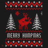 Ugly Christmas Sweater Merry Humpmas Reindeer Mousepad thumb 1