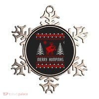 Ugly Christmas Sweater Merry Humpmas Reindeer Ornament thumb 0