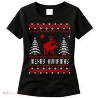 Ugly Christmas Sweater Merry Humpmas Reindeer Women's T-Shirt thumb 0