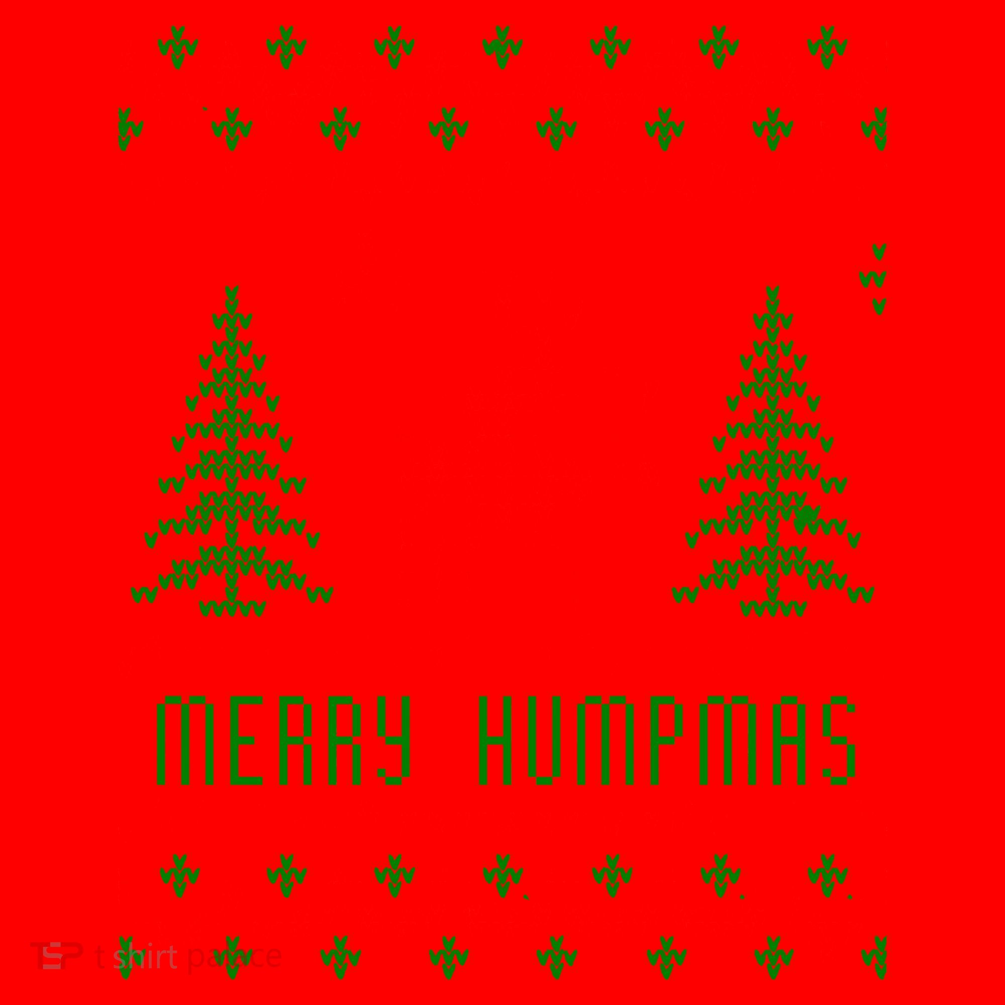 Ugly Christmas Sweater Merry Humpmas Reindeer Santa Hat