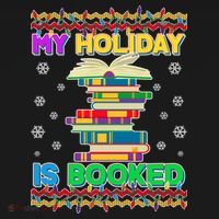 Ugly Christmas Sweater My Holiday Is Booked Ornament thumb 1