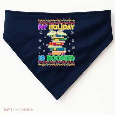 Ugly Christmas Sweater My Holiday Is Booked USA-Made Doggie Bandana
