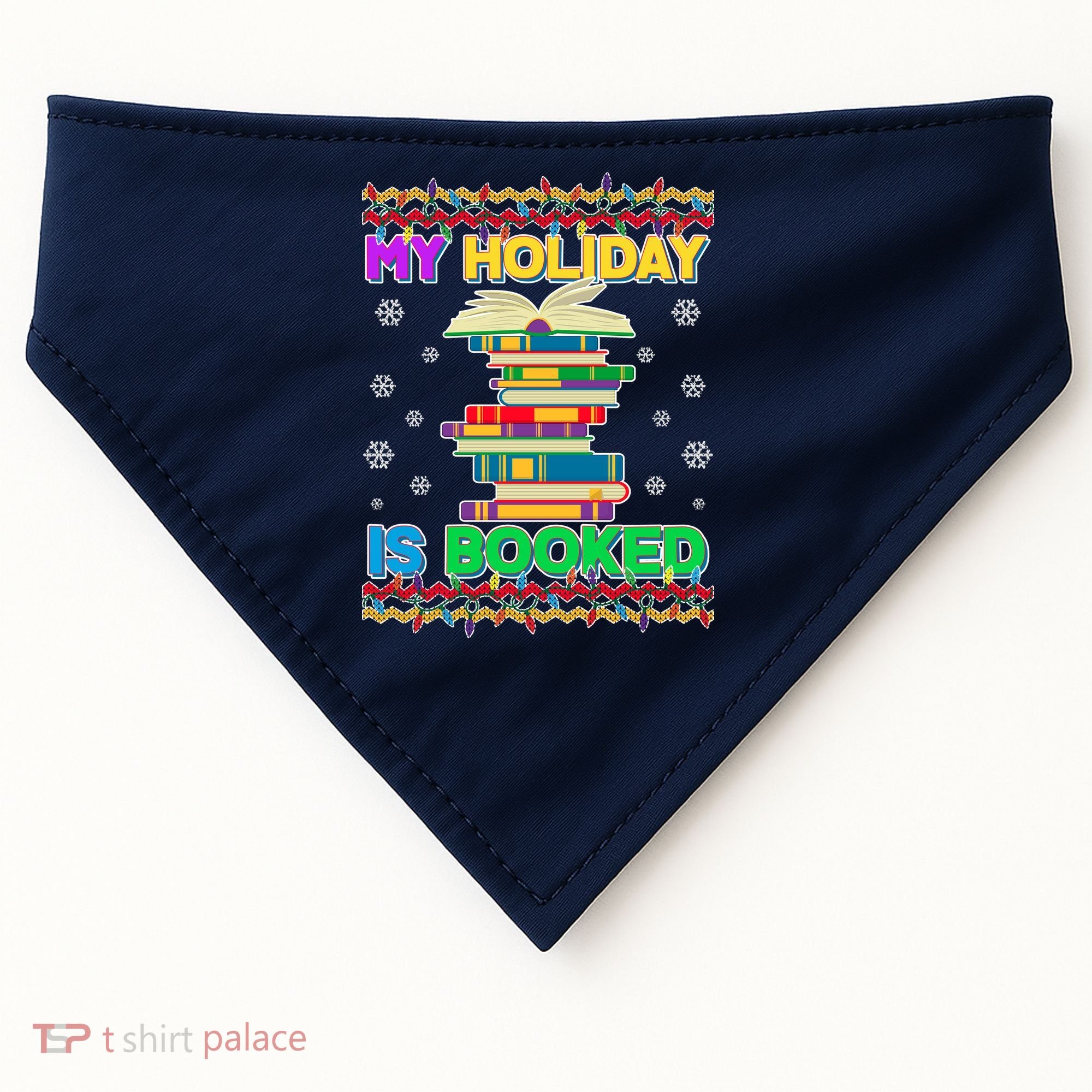 Ugly Christmas Sweater My Holiday Is Booked USA-Made Doggie Bandana