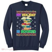 Ugly Christmas Sweater My Holiday Is Booked Sweatshirt thumb 0