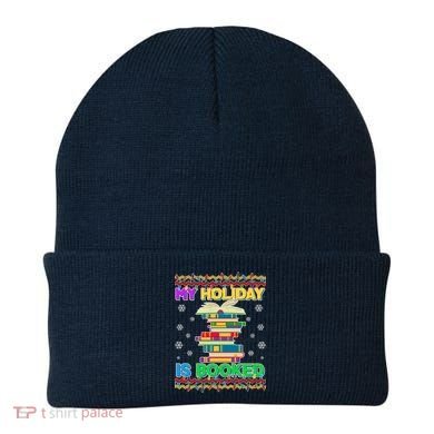Ugly Christmas Sweater My Holiday Is Booked Beanie
