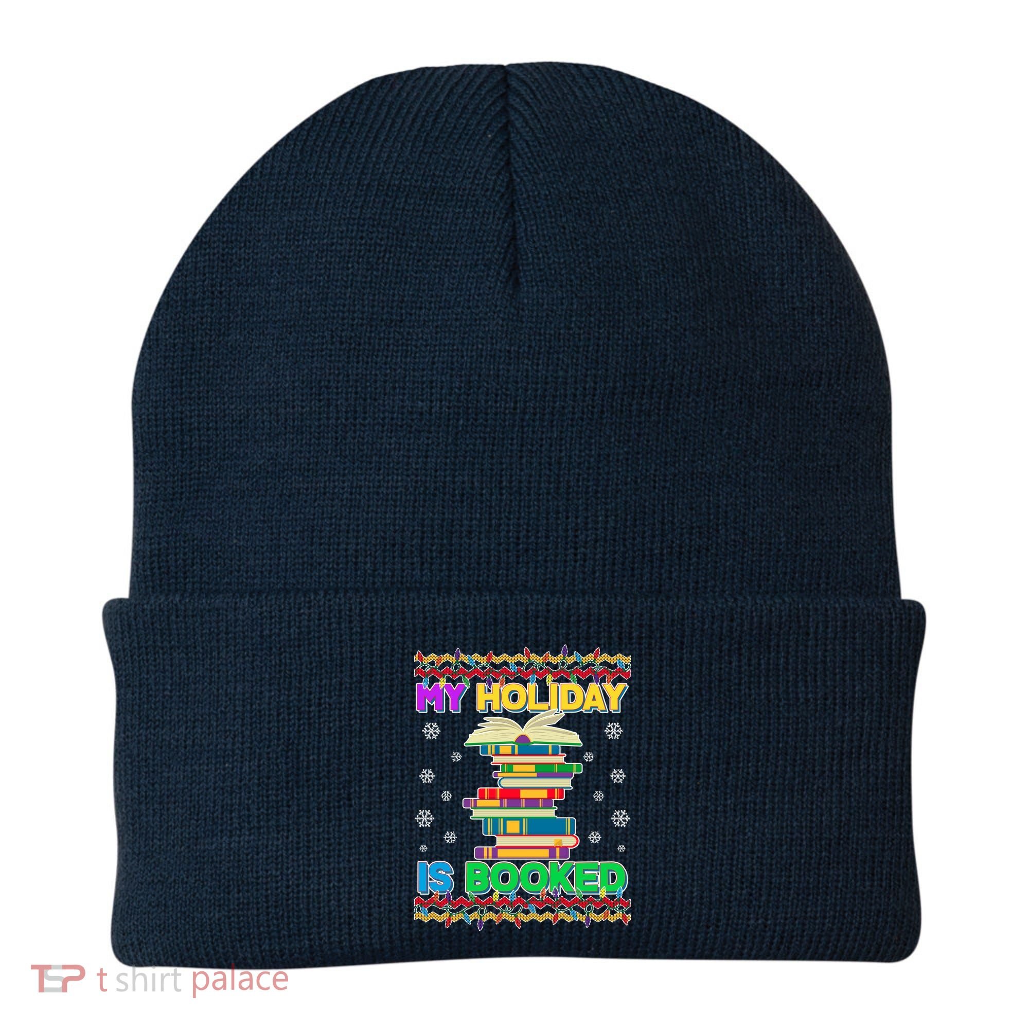 Ugly Christmas Sweater My Holiday Is Booked Beanie