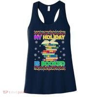 Ugly Christmas Sweater My Holiday Is Booked Women's Tank Top thumb 0