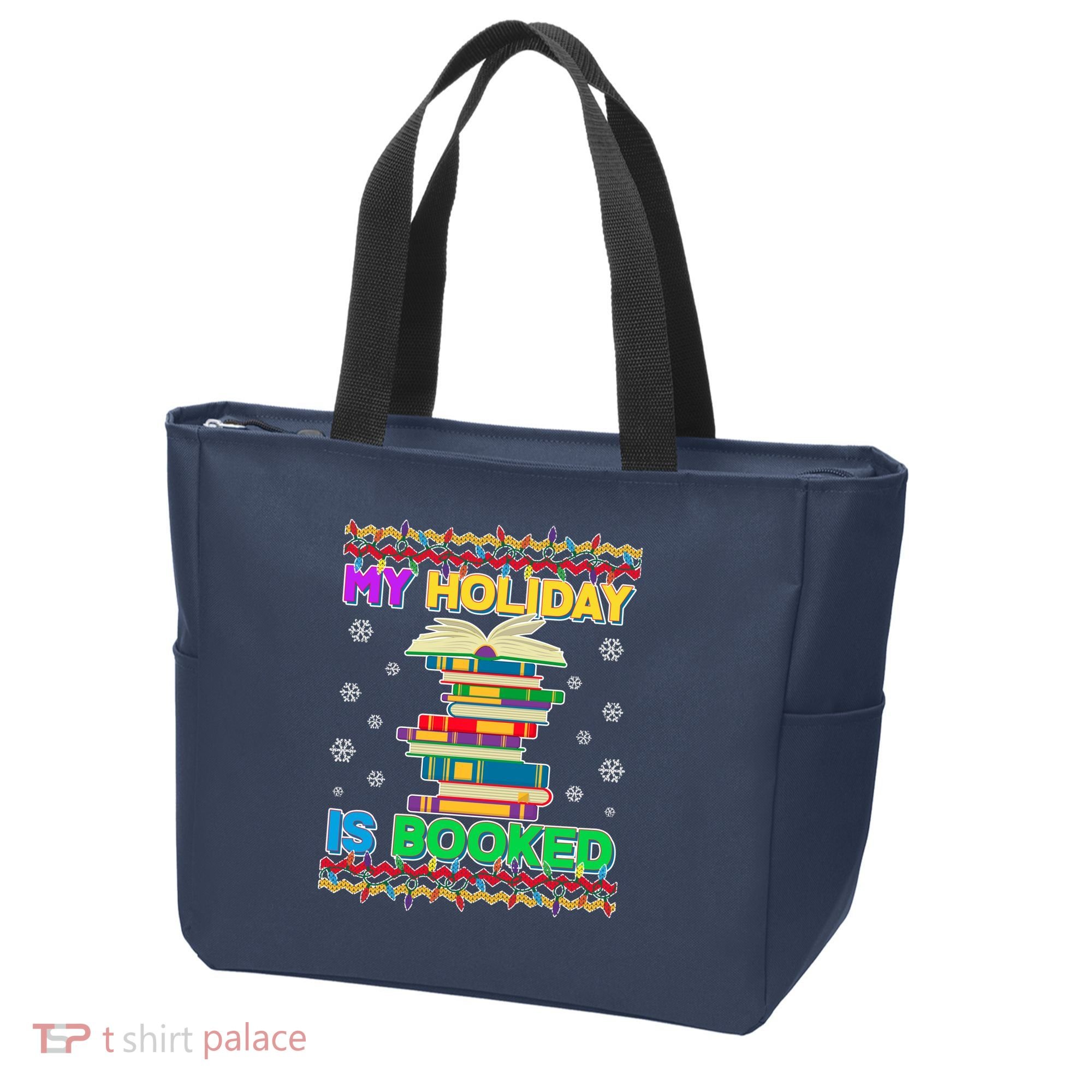 Ugly Christmas Sweater My Holiday Is Booked Tote Bag