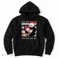 Ugly Christmas Sweater Panda Bears Hoodie thumb 0