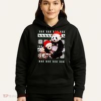 Ugly Christmas Sweater Panda Bears Hoodie thumb 5