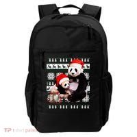 Ugly Christmas Sweater Panda Bears Backpack thumb 0