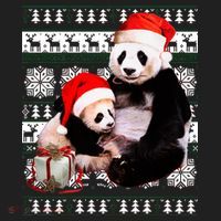 Ugly Christmas Sweater Panda Bears Hat thumb 2