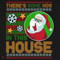 Ugly Christmas Sweater Santa Claus Hos In This House Toddler Hoodie thumb 2