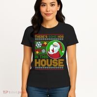 Ugly Christmas Sweater Santa Claus Hos In This House Women's T-Shirt thumb 4