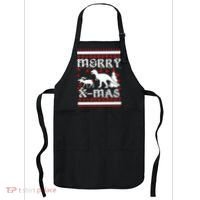 Ugly Christmas Sweater T-Rex Ate Reindeer Apron thumb 0