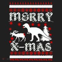 Ugly Christmas Sweater T-Rex Ate Reindeer Beanie thumb 2