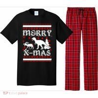Ugly Christmas Sweater T-Rex Ate Reindeer Pajama Set thumb 0