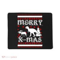 Ugly Christmas Sweater T-Rex Ate Reindeer Mousepad thumb 0