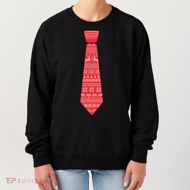 Ugly Christmas Sweater Tie Women's Sweatshirt