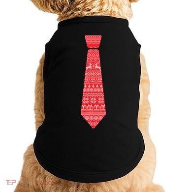 Ugly Christmas Sweater Tie Doggie Tank