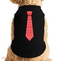 Ugly Christmas Sweater Tie Doggie Tank thumb 0