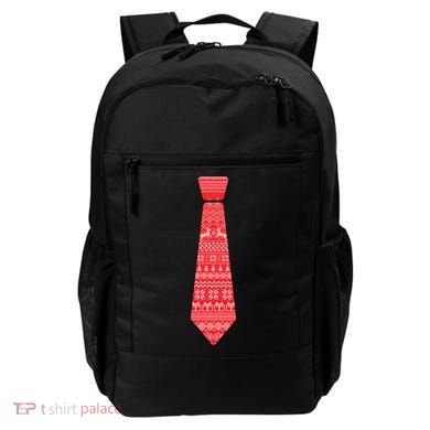 Ugly Christmas Sweater Tie Backpack