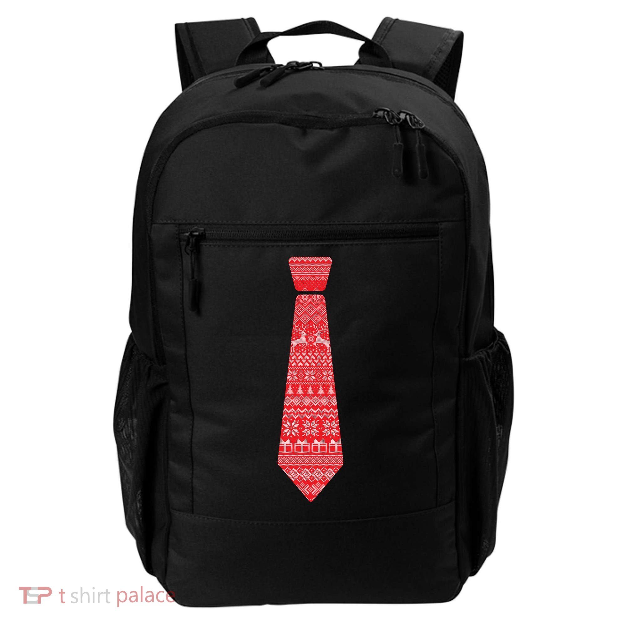 Ugly Christmas Sweater Tie Backpack
