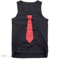 Ugly Christmas Sweater Tie Tank Top thumb 0