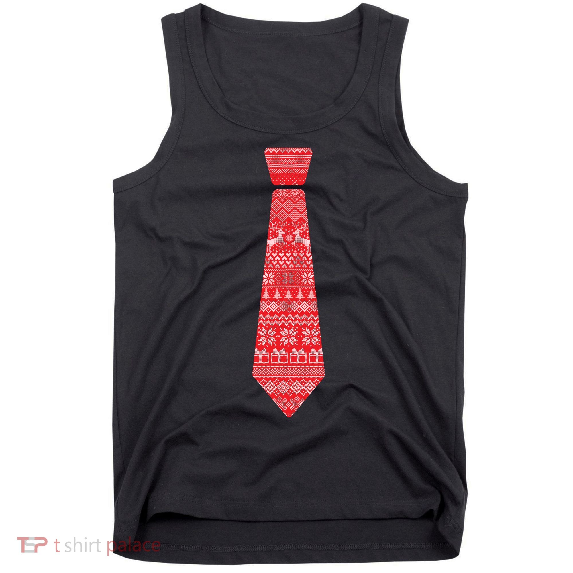 Ugly Christmas Sweater Tie Tank Top