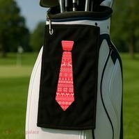 Ugly Christmas Sweater Tie Golf Towel thumb 2