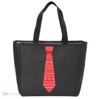 Ugly Christmas Sweater Tie Tote Bag thumb 0