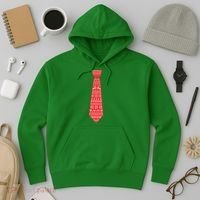 Ugly Christmas Sweater Tie Hoodie thumb 3