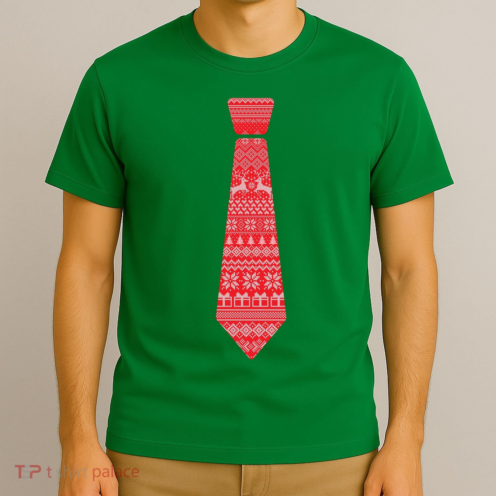 Ugly Christmas Sweater Tie T-Shirt