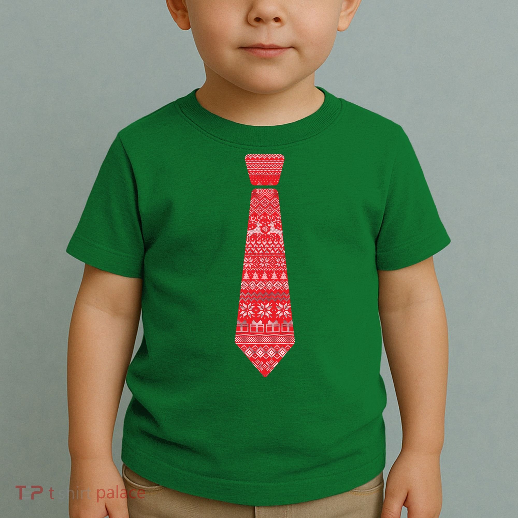 Ugly Christmas Sweater Tie Toddler T-Shirt