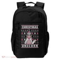 Ugly Christmas Sweater Unicorn Backpack thumb 0