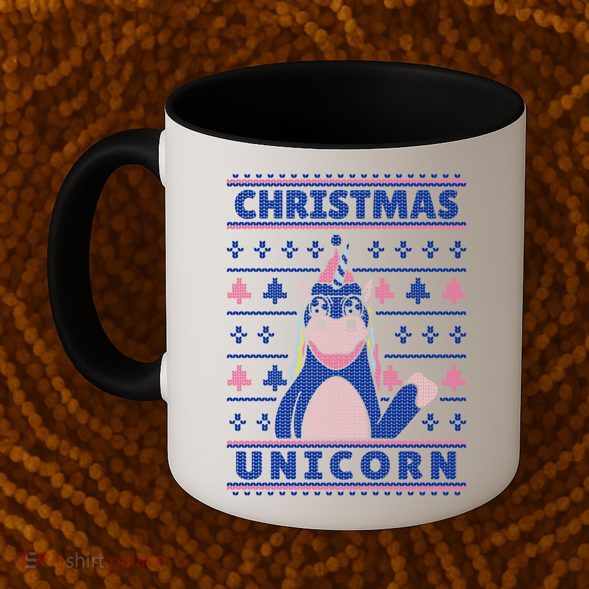 Ugly Christmas Sweater Unicorn Coffee Mug