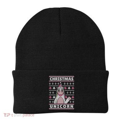 Ugly Christmas Sweater Unicorn Beanie