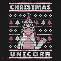 Ugly Christmas Sweater Unicorn Ornament thumb 1
