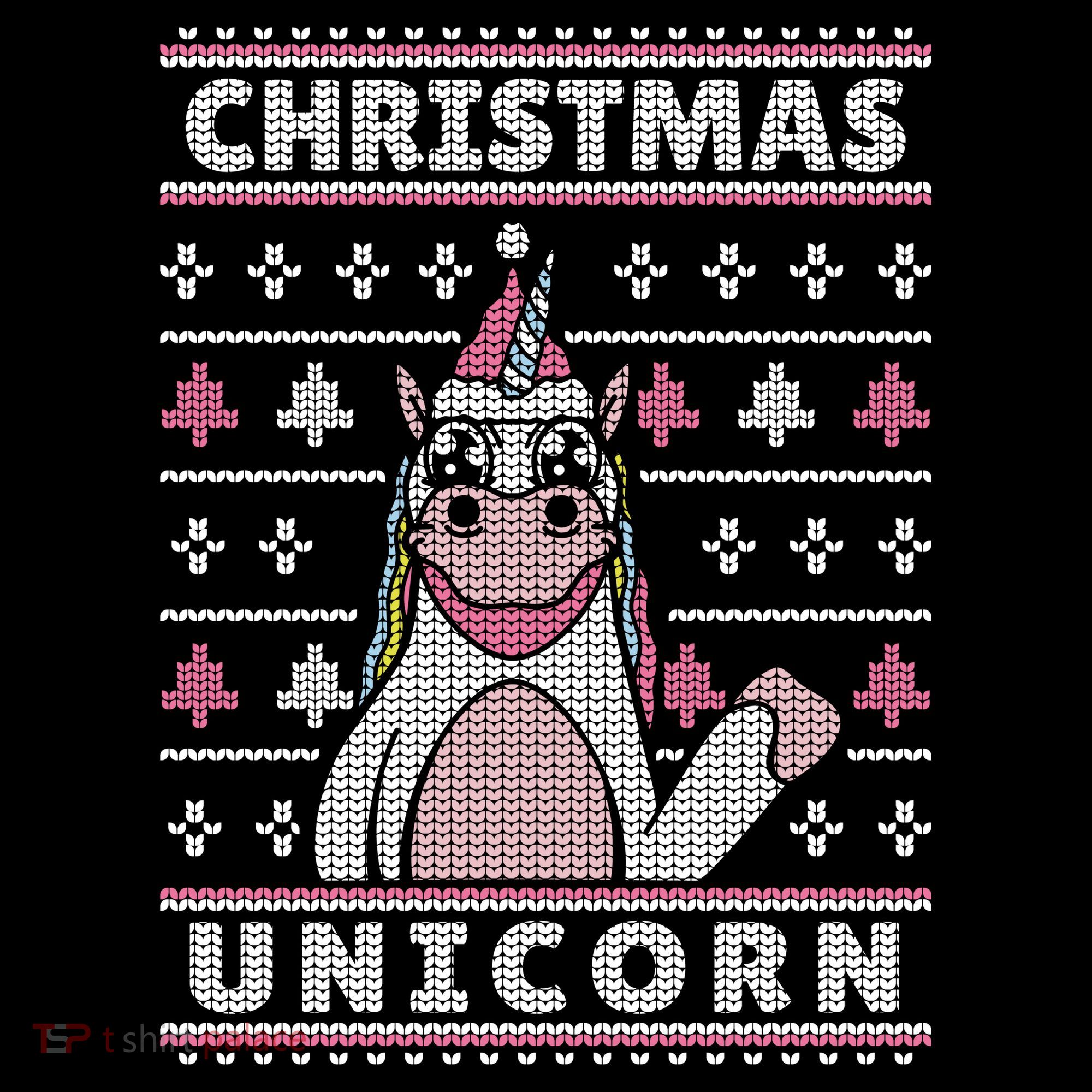 Ugly Christmas Sweater Unicorn Ornament
