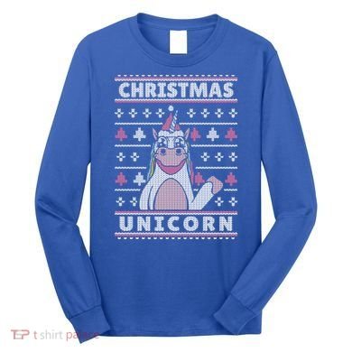 Ugly Christmas Sweater Unicorn Long Sleeve Shirt