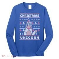 Ugly Christmas Sweater Unicorn Long Sleeve Shirt thumb 0
