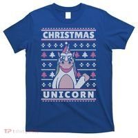 Ugly Christmas Sweater Unicorn T-Shirt thumb 0