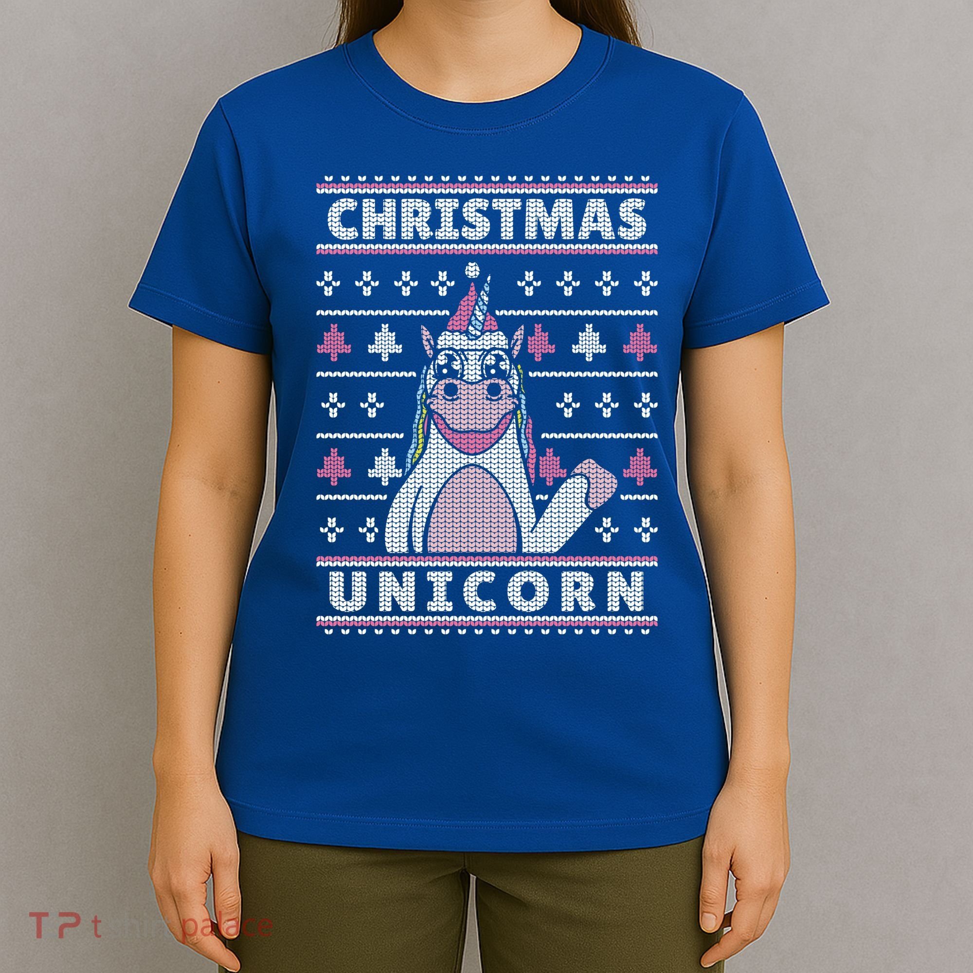 Ugly Christmas Sweater Unicorn T-Shirt